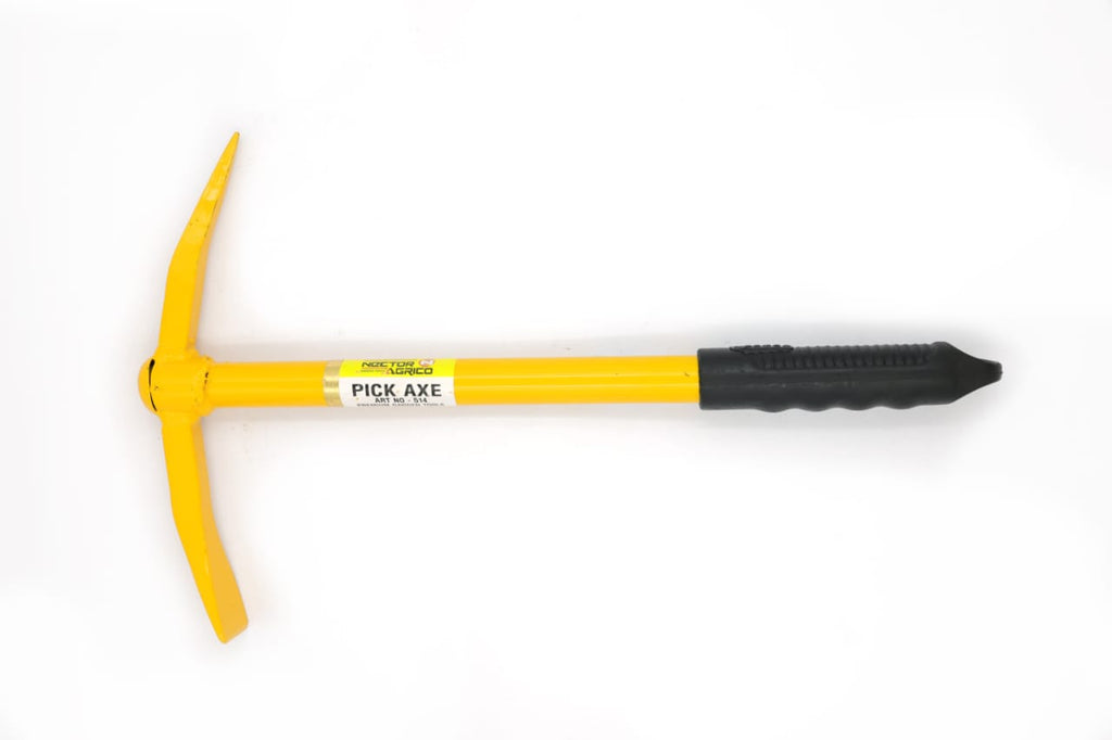 Compact Garden Pick Axe – Dual Head Mini Tool (Yellow)