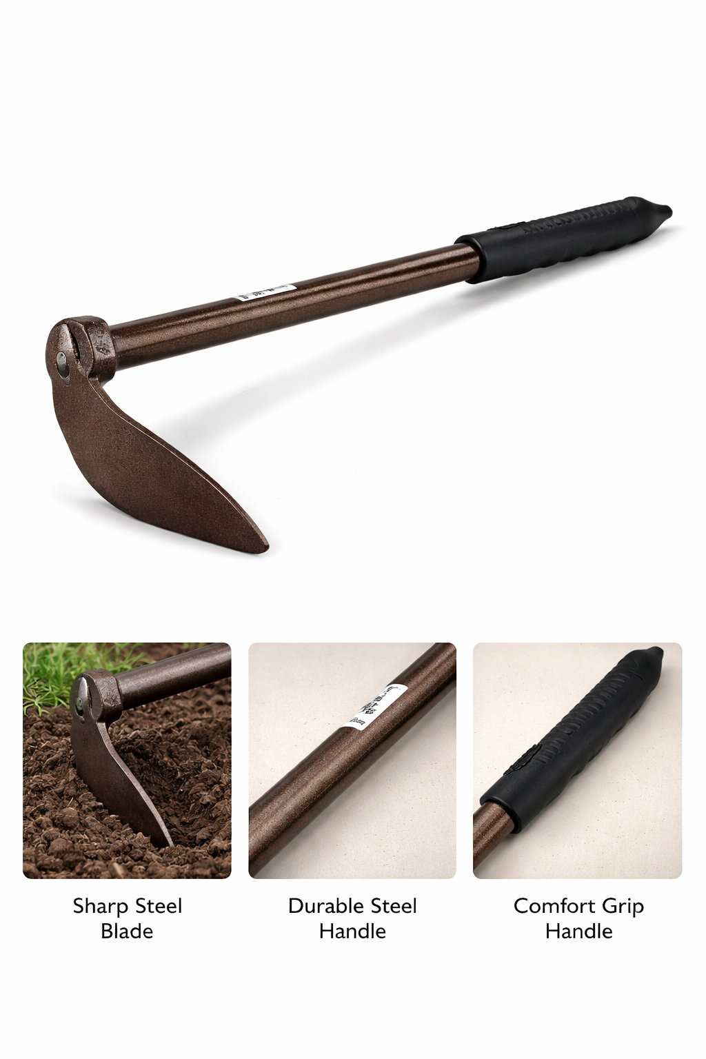 Garden Hoe & Cultivator – 18 Inch Heavy Duty Tool