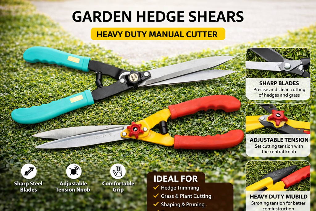 Garden Hedge Shears – Heavy Duty Manual Cutter